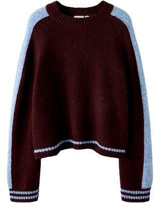 NKFRania LS Strik - Burgundy
